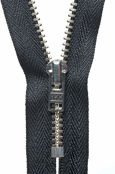 Metal Trouser Zip - Black 580 (Red tag)
